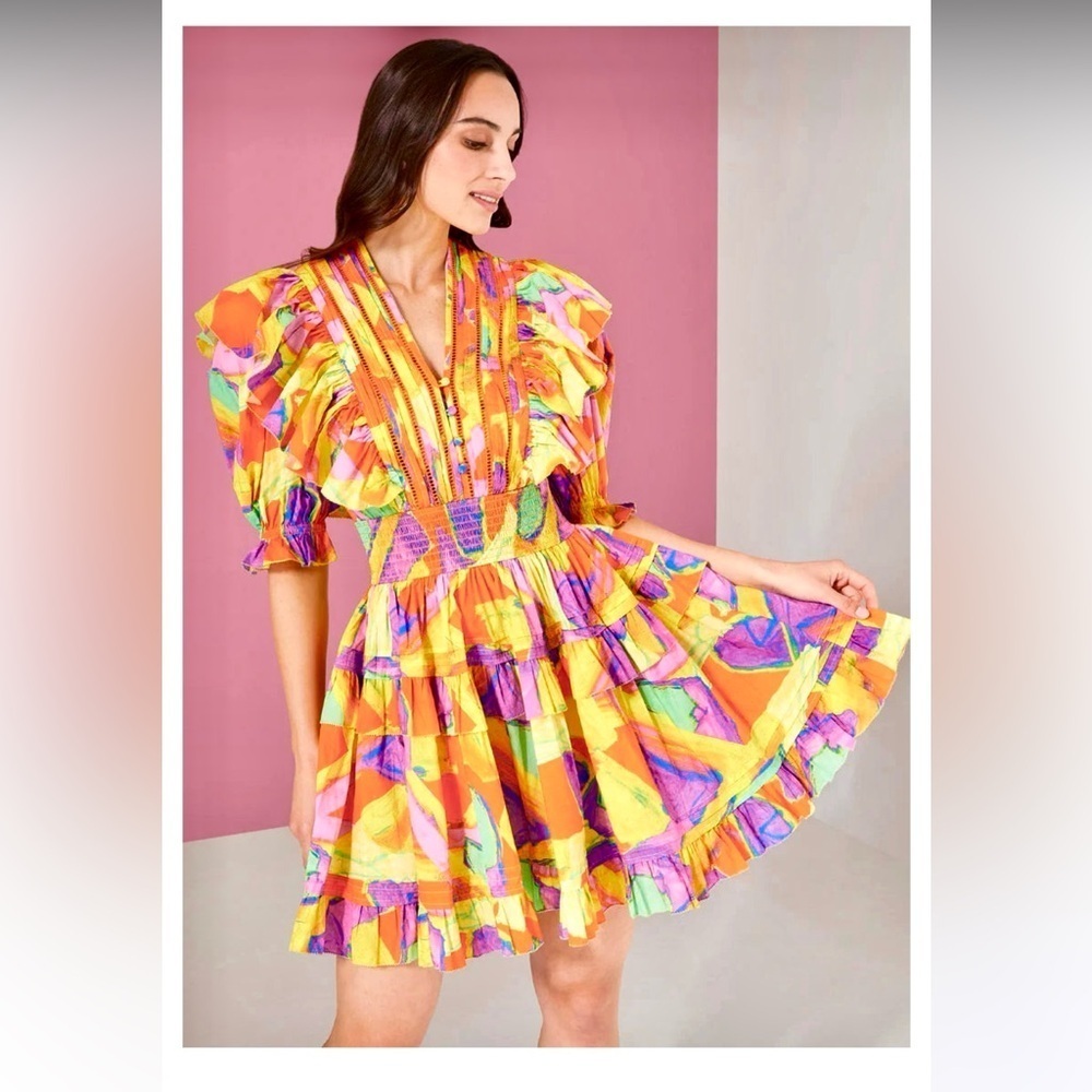 New alivia Pearla Ruffled Boutique Dress